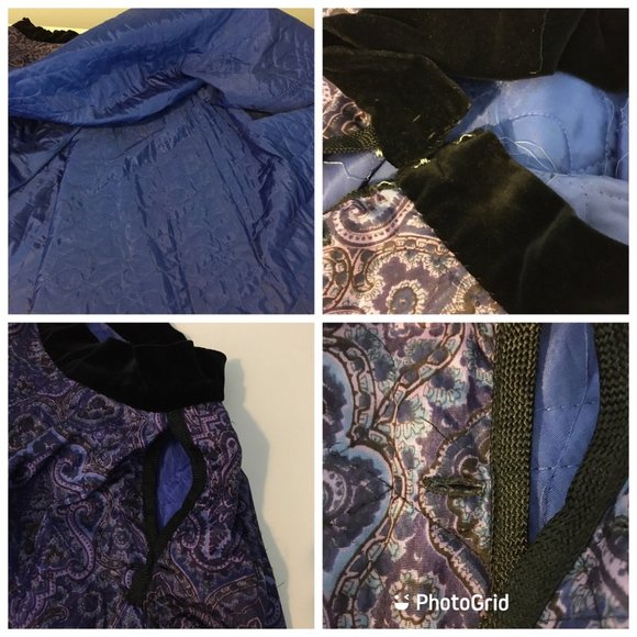 Vintage 50's Purple Quilted Full Circle Skirt, Rockabilly Swing Pin Up Sock Hop - Picture 3 of 16